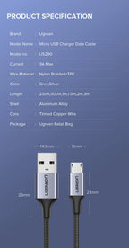 Ugreen Micro USB Cable 2A