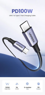 UGREEN 100W USB Type C To USB C Cable