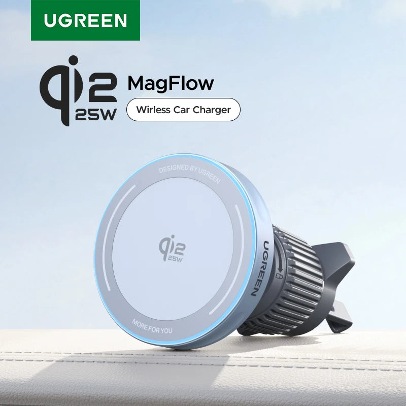 UGREEN Qi2 25W 15W Magnetic Car Phone Holder