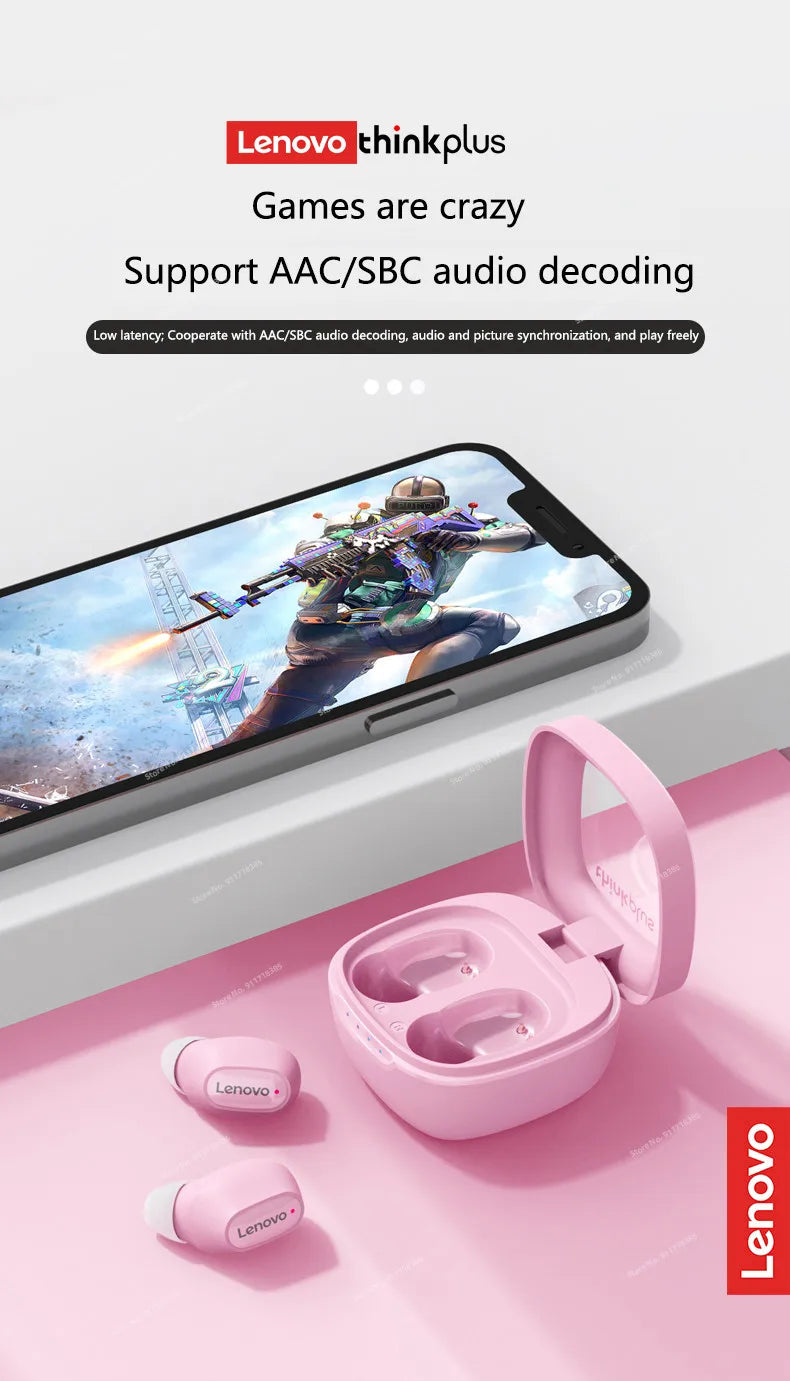 Lenovo XT62 Bluetooth 5.3 Earphones Wireless