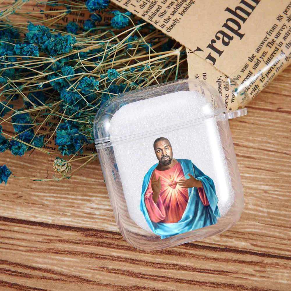 Singer Kanye West Clear AirpodsCase