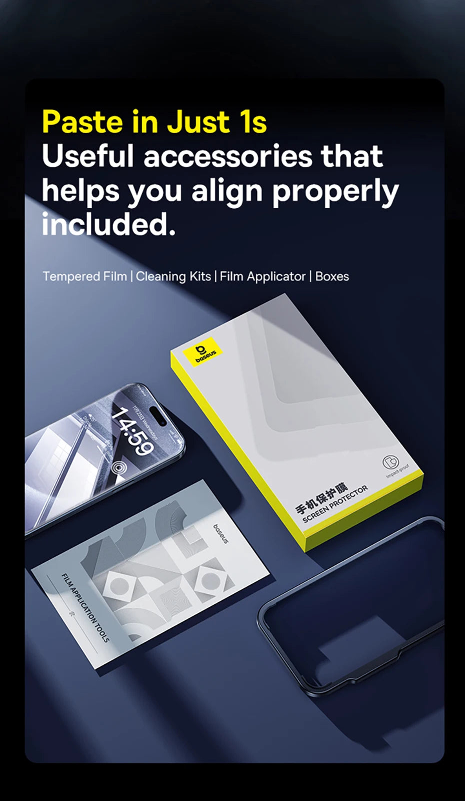 Baseus Tempered Glass for iPhone