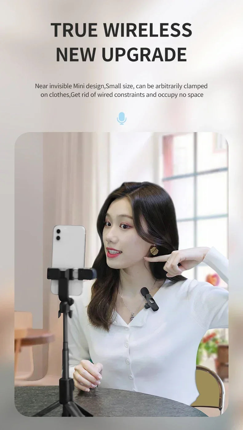 Lenovo Mini Portable Wireless Lavalier Microphone