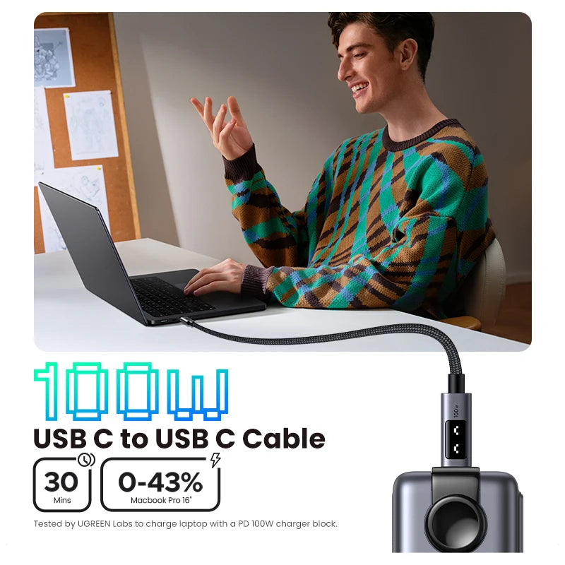 UGREEN UNO PD100W Fast Charge USB C Cable