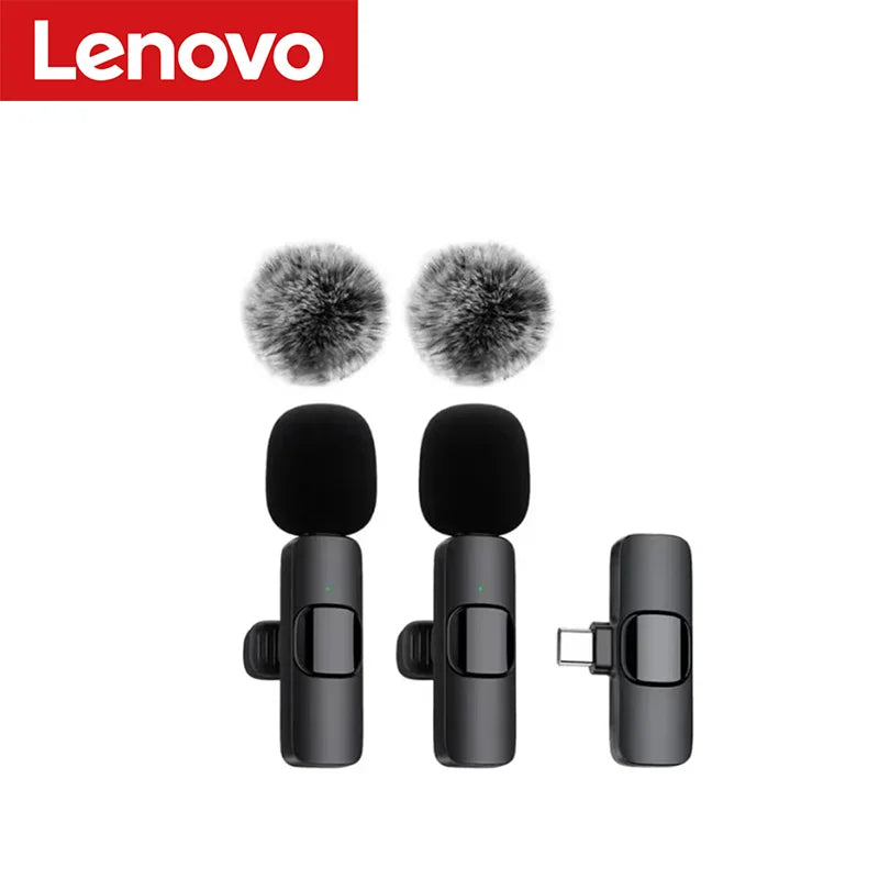 Lenovo Mini Portable Wireless Lavalier Microphone