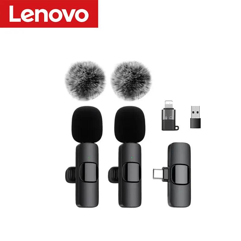 Lenovo Mini Portable Wireless Lavalier Microphone