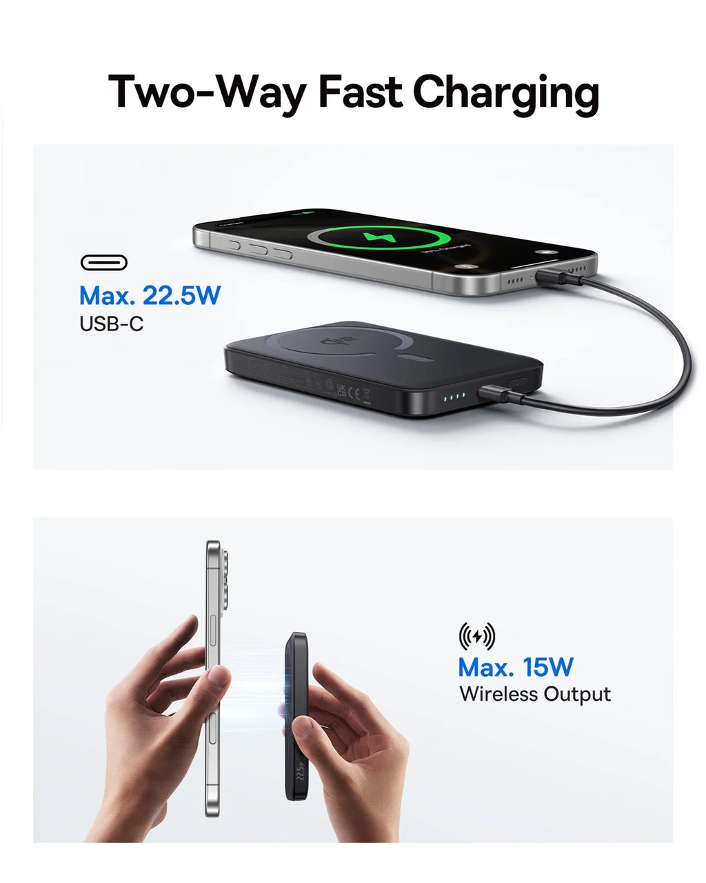 Baseus Qi2 Magnetic Power Bank 10000mah 15W Wireless
