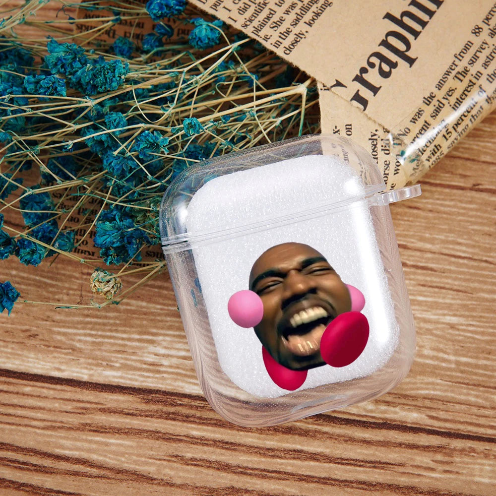 Singer Kanye West Clear AirpodsCase