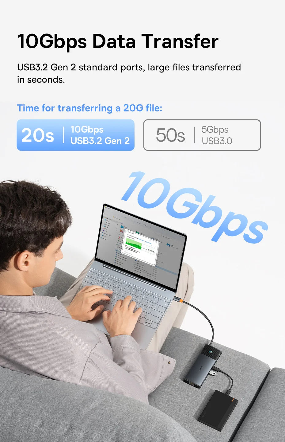 Baseus USB C HUB Dual