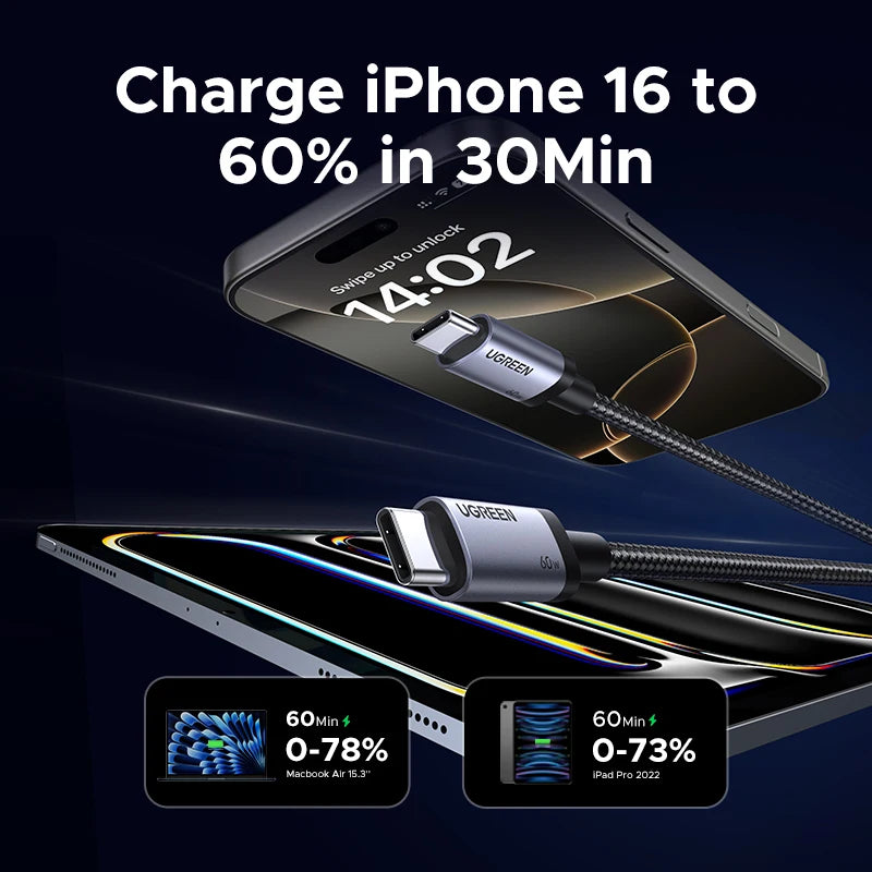 UGREEN USB C Cable PD60W