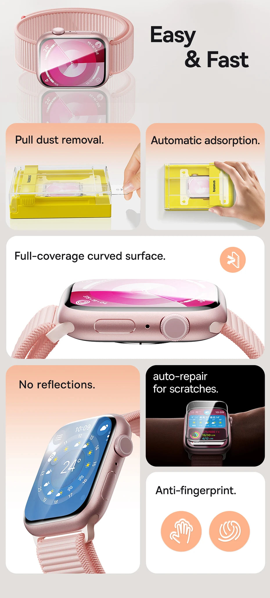Baseus Screen Protector for Apple Watch