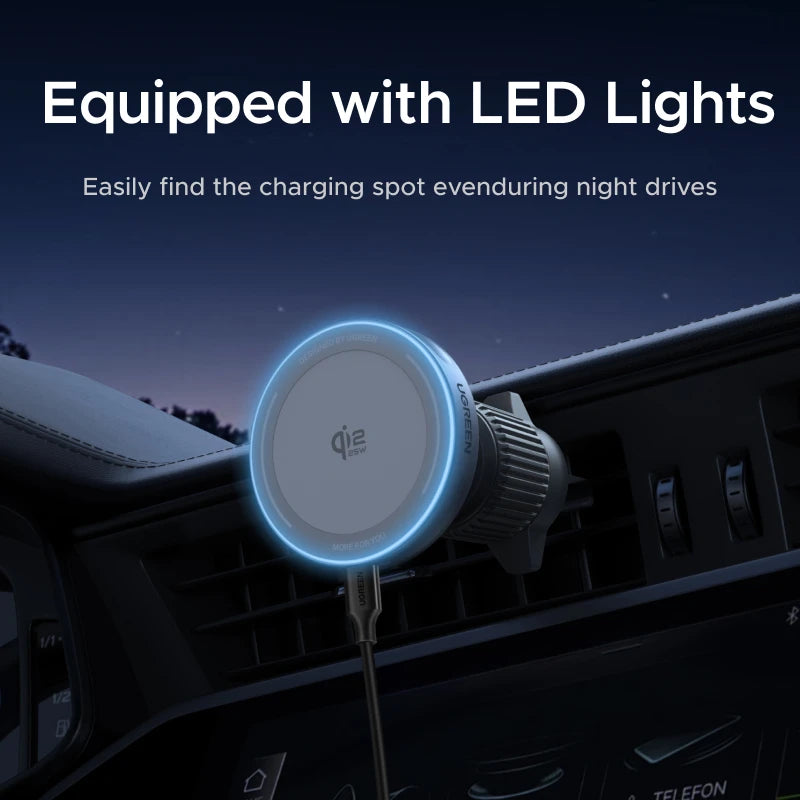 UGREEN Qi2 25W 15W Magnetic Car Phone Holder