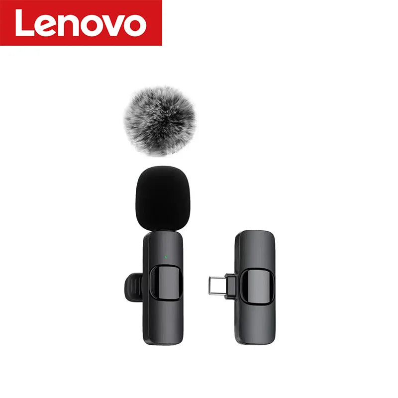 Lenovo Mini Portable Wireless Lavalier Microphone