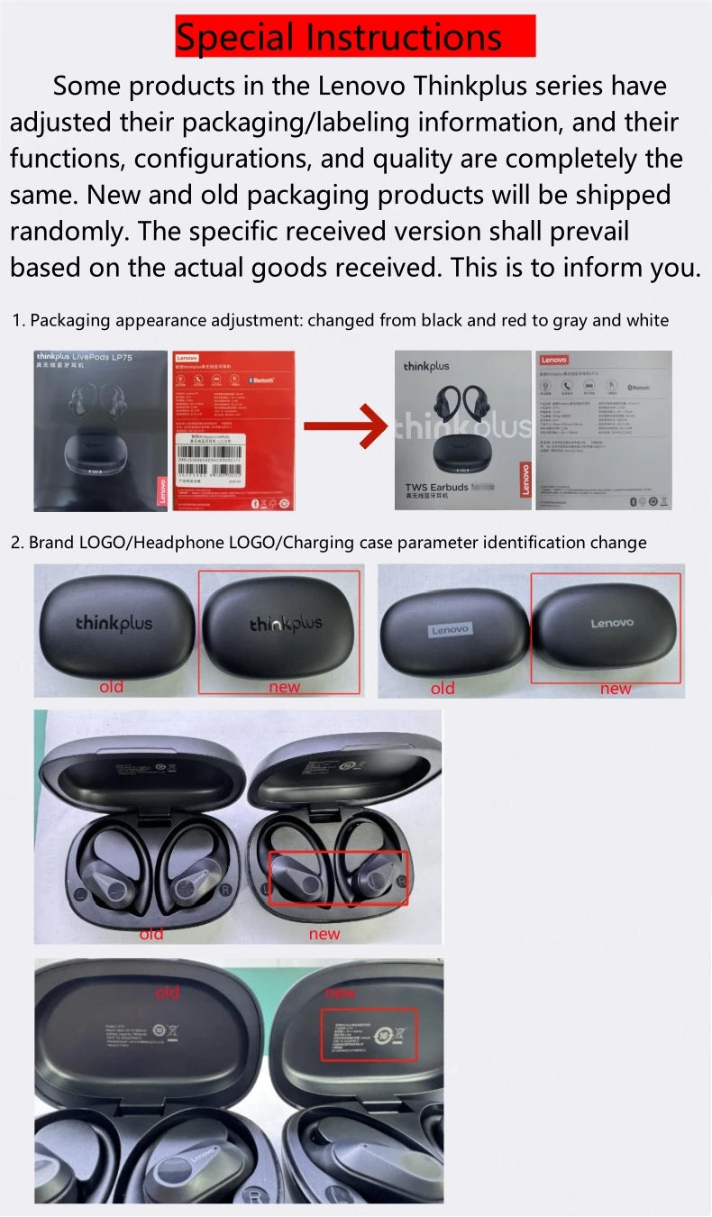 Lenovo LP75 Sports Wireless Earphones