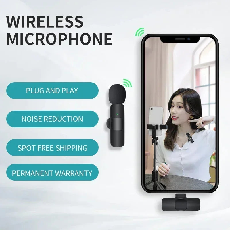 Lenovo Mini Portable Wireless Lavalier Microphone