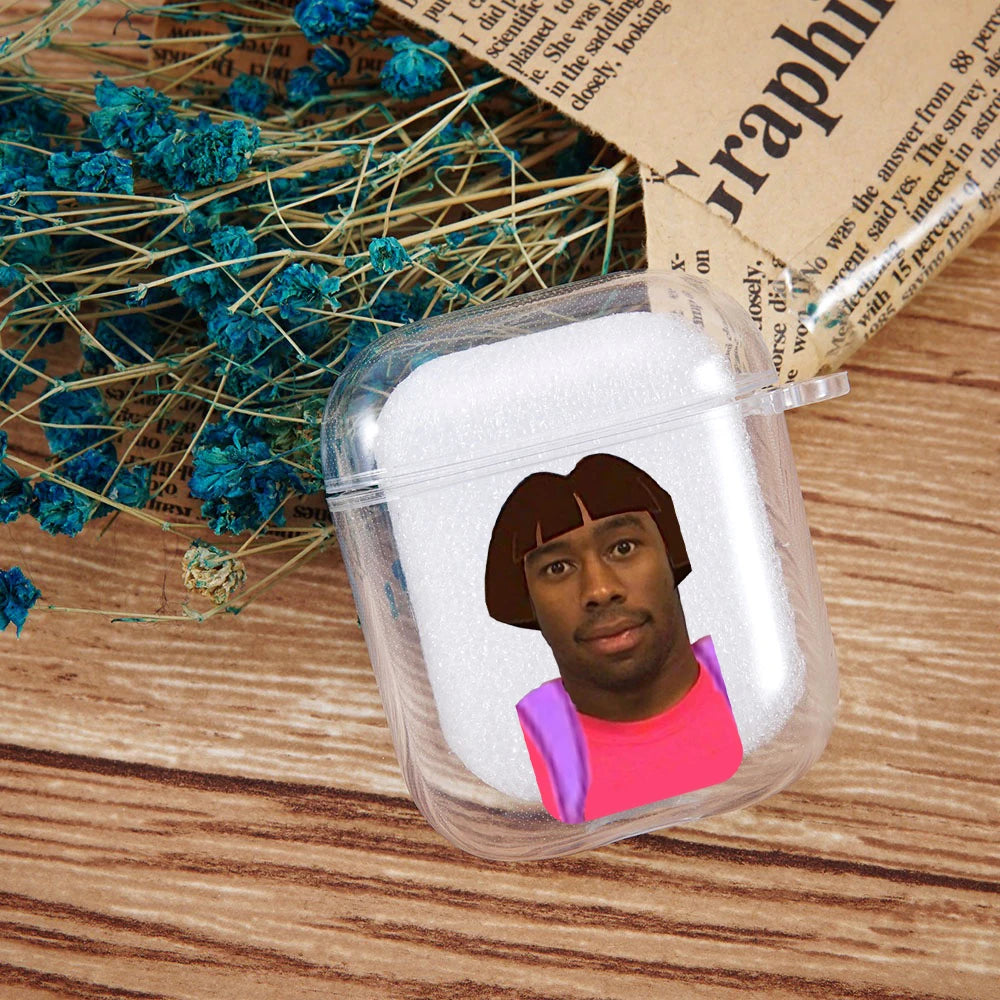 Singer Kanye West Clear AirpodsCase