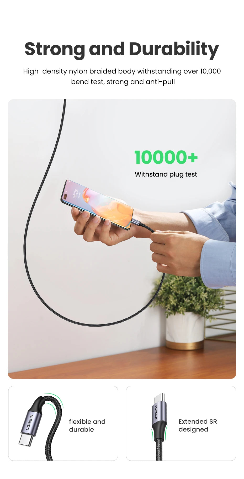 UGREEN 100W USB Type C To USB C Cable