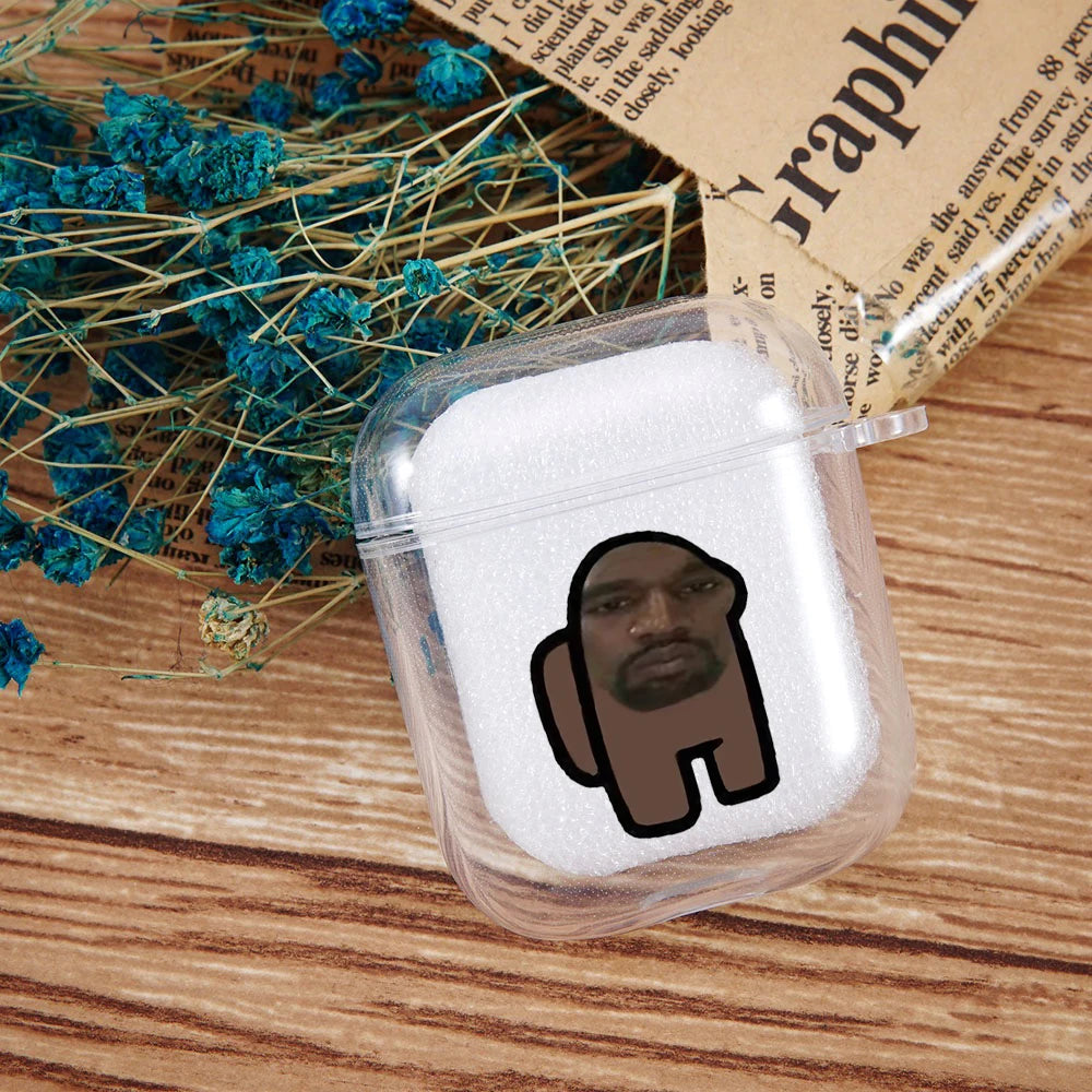 Singer Kanye West Clear AirpodsCase