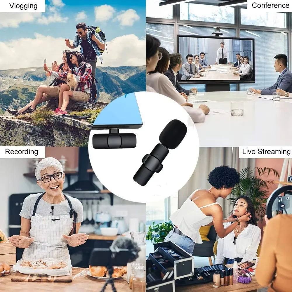 Lenovo Mini Portable Wireless Lavalier Microphone