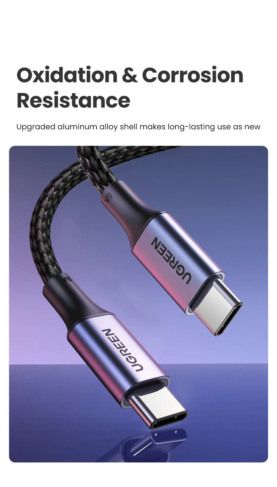 UGREEN 100W USB Type C To USB C Cable