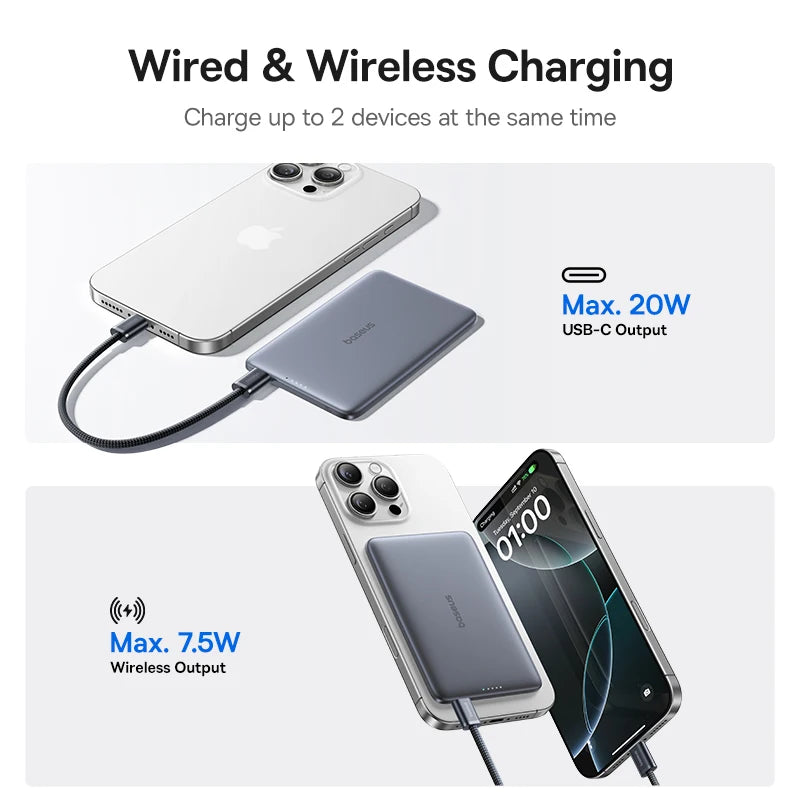 Baseus 5000mAh Magnetic Power Bank