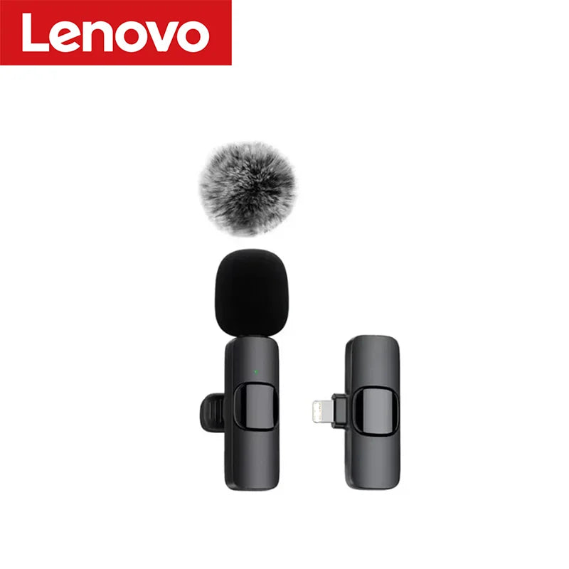 Lenovo Mini Portable Wireless Lavalier Microphone